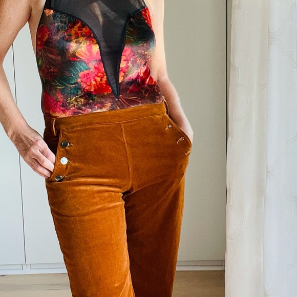 ModCloth The Madison Corduroy Pants, Ginger 8 NEW - Picture 7 of 14